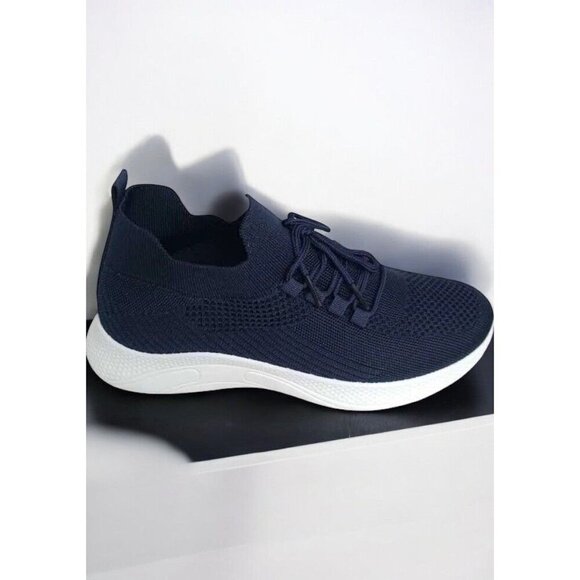 Members Only Light Weight Breathable Cross Trainers Cushioned Sole Navy NEW 10M - Picture 7 of 8